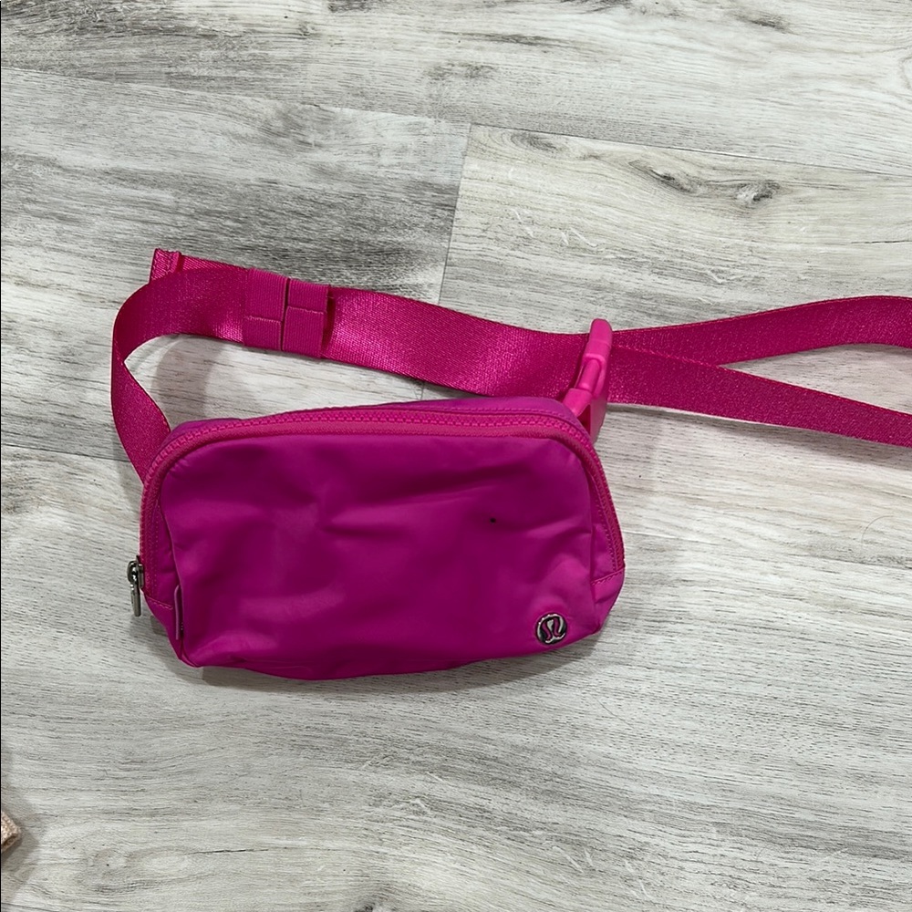 Lululemon Hot Pink Crossbody Bag with Adjustable Strap